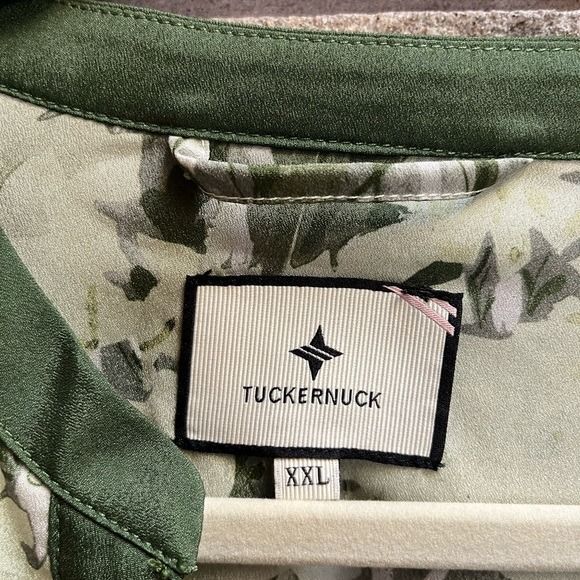 Tuckernuck Shady Grove Floral Camille Dress Green Floral Midi Maxi XXL NWT - Picture 5 of 12